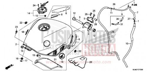 FUEL TANK VFR800FH de 2017